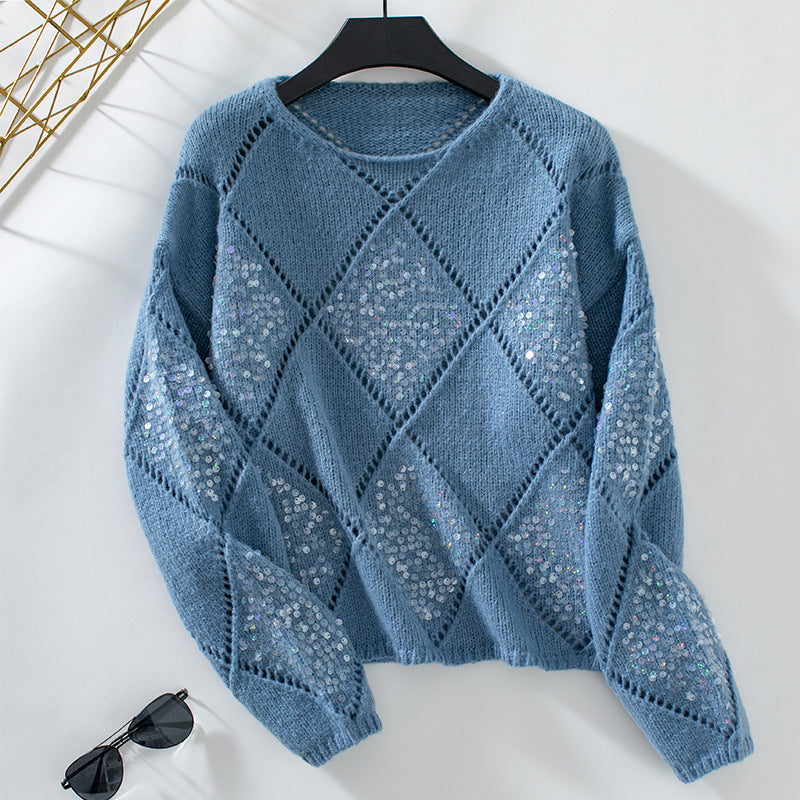 Nova™ Sequined Hollow Sweater